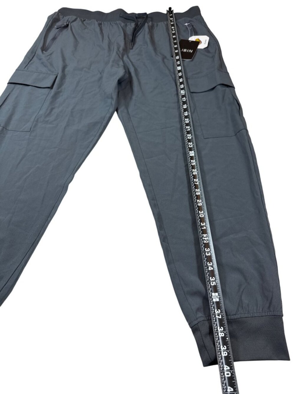 Libin Cargo Jogger Pants womens XXL Gray Elastic Waist Lightweight (K621) - Picture 7 of 10